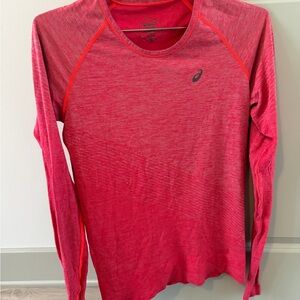 ASICS Pink Long Sleeve Baselayer / Athletic Top